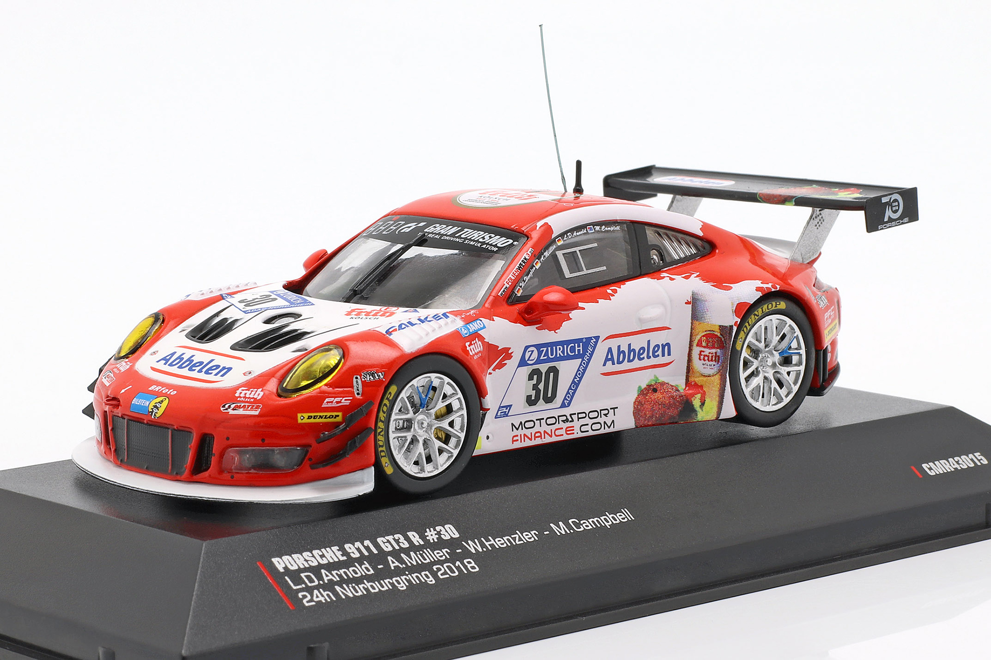 PORSCHE 911 GT3 R #30 24H NÜRBURGRING 2018 FRIKADELLI RACING TEAM / ПОРШЕ 911 ГТ3 24 ЧАСА НЮРБУРГРИНГ ФРИКАДЕЛЛИ КОМАНДА