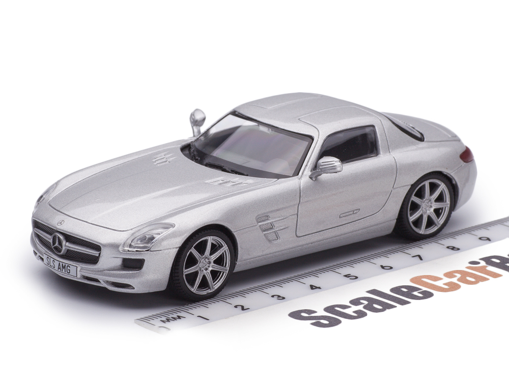 MERCEDES-BENZ SLS AMG СЕРЕБРИСТЫЙ (БЕЗ ЖУРНАЛА)