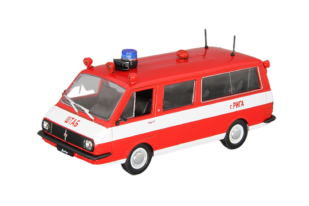 RAF / РАФ 22034 ПОЖАРНЫЙ 1980 КРАСНЫЙ (АВТОМОБИЛЬ НА СЛУЖБЕ #12)