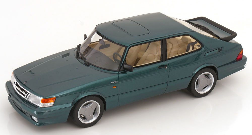 SAAB 900 TURBO T16 AIRFLOW 1988, DARK GREEN-METALLIC