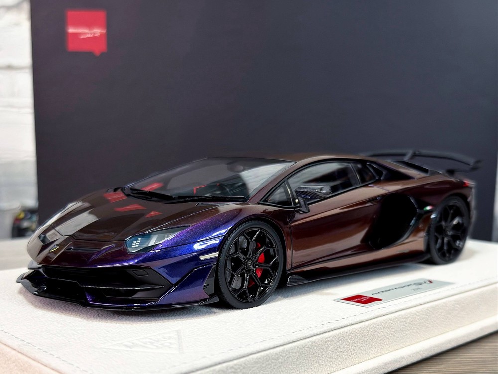 LAMBORGHINI AVENTADOR SVJ 2018 (LEIRION WHEEL) BLU HAL / ЛАМБОРГИНИ АВЕНТАДОР SVJ LEIRION КОЛЕСО BLU HAL (ЛИМИТ 44/80; 43/80)