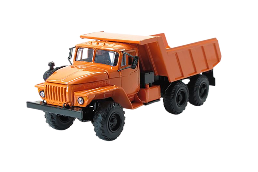 URALSKY TRUCK 55571 DUMPER (USSR RUSSIAN) ORANGE | УРАЛЬСКИЙ ГРУЗОВИК 55571 САМОСВАЛ (ОРАНЖЕВЫЙ) ЭЛЕКОН