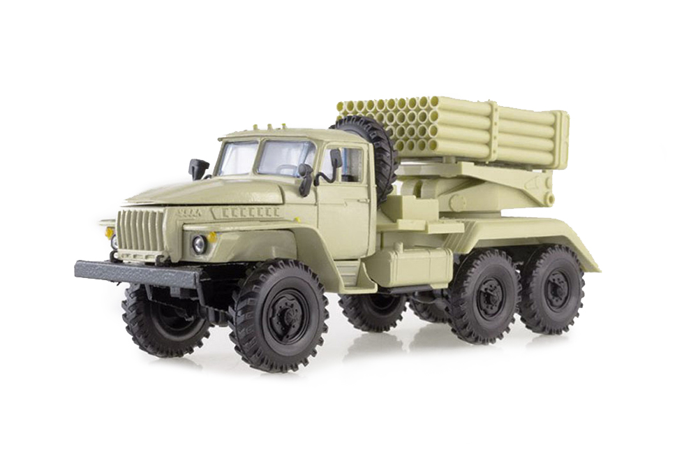 URALSKY TRUCK BM-21 GRAD (USSR RUSSIAN TRUCK) SAND BEIGE | УРАЛЬСКИЙ ГРУЗОВИК БМ-21 ГРАД ПЕСОЧНЫЙ ЭЛЕКОН