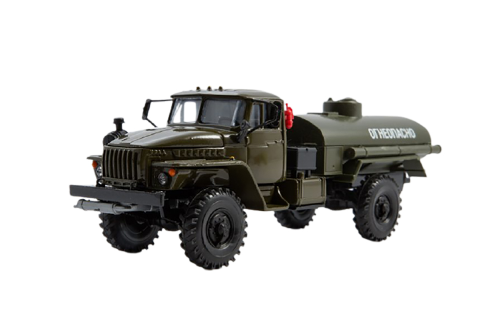 URALSKY TRUCK 443206 PETROL TANKER (USSR RUSSIAN TRUCK) | УРАЛЬСКИЙ ГРУЗОВИК 43206 БЕНЗОВОЗ (ХАКИ) ЭЛЕКОН