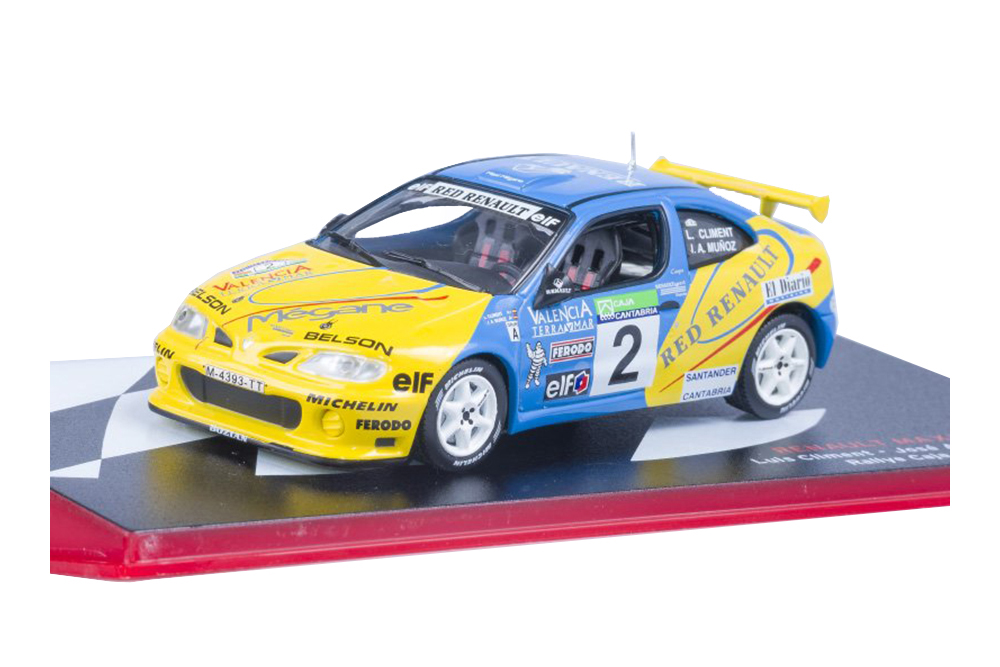 RENAULT MAXI MEGANE #2 RALLY CAJA CANTABRIA LUIS CLIMENT JOSE MUNOZ 1998