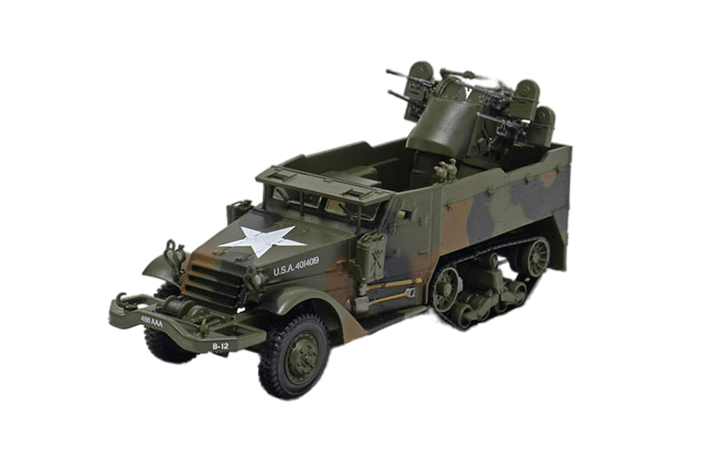 TANK M16 MGMC 3RD ARMORED DIVISION AACHEN (GERMANY) 1944