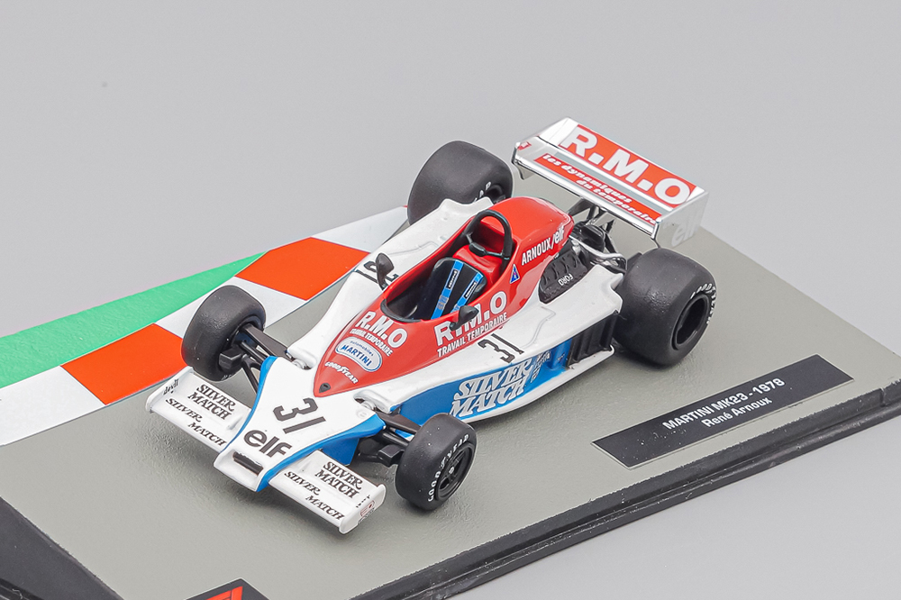 MARTINI F1 MK23 N31 SEASON 1978 RENE ARNOUX, WHITE RED BLUE