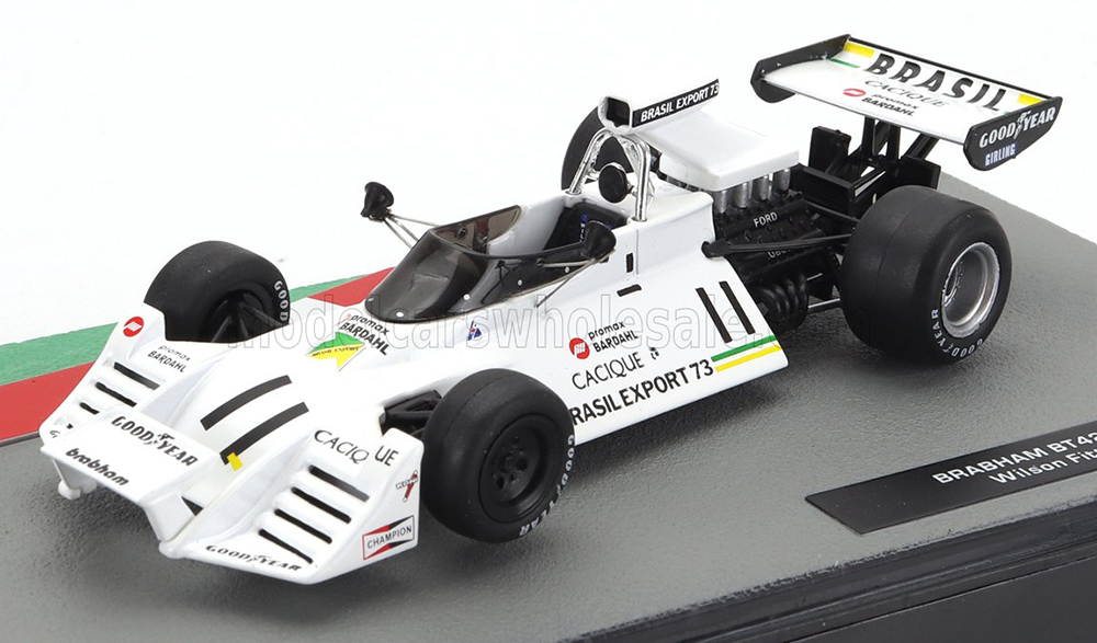 BRABHAM F1 BT42 №11 SEASON 1973 WILSON FITTIPALDI, WHITE