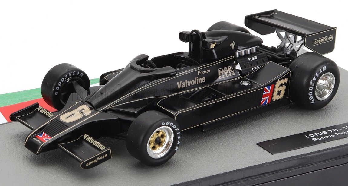 LOTUS F1 FORD 78 JPS N 6 SEASON 1978 RONNIE PETERSON, BLACK GOLD