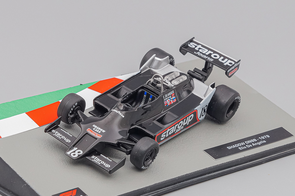 SHADOW F1 DN9 N18 SEASON 1979 ELIO DE ANGELIS, BLACK / SILVER
