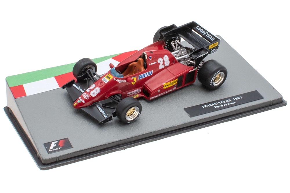 FERRARI 126 C3 #28 "SCUDERIA FERRARI" RENE ARNOUX ПОБЕДИТЕЛЬ NETHERLANDS GP 1983