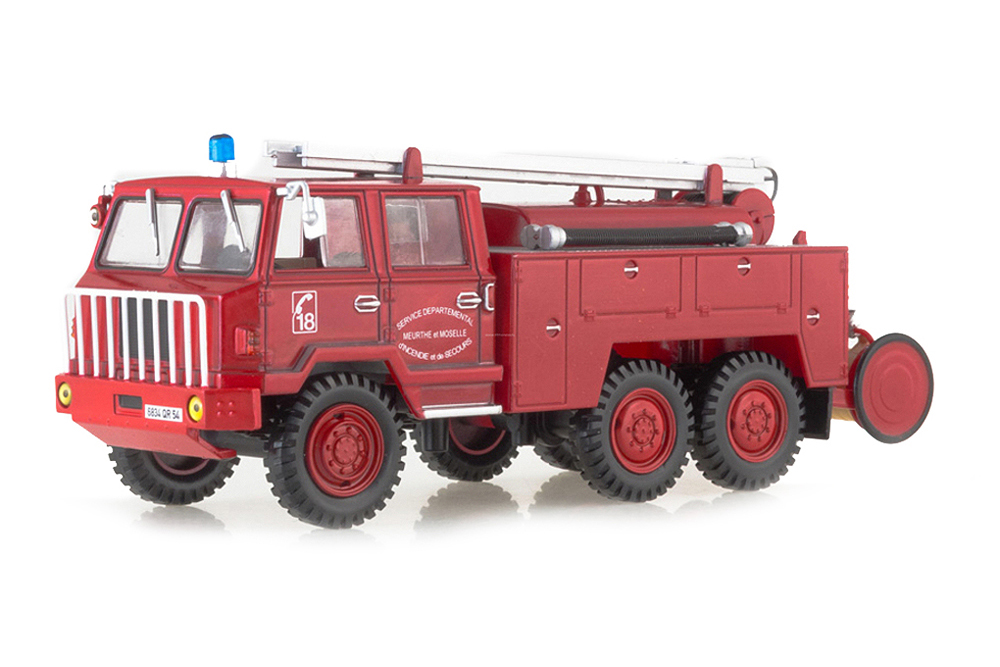 BERLIET FF 6X6 FIRE DEPARTMENT SDIS MEURTHE ET MOSELLE RED