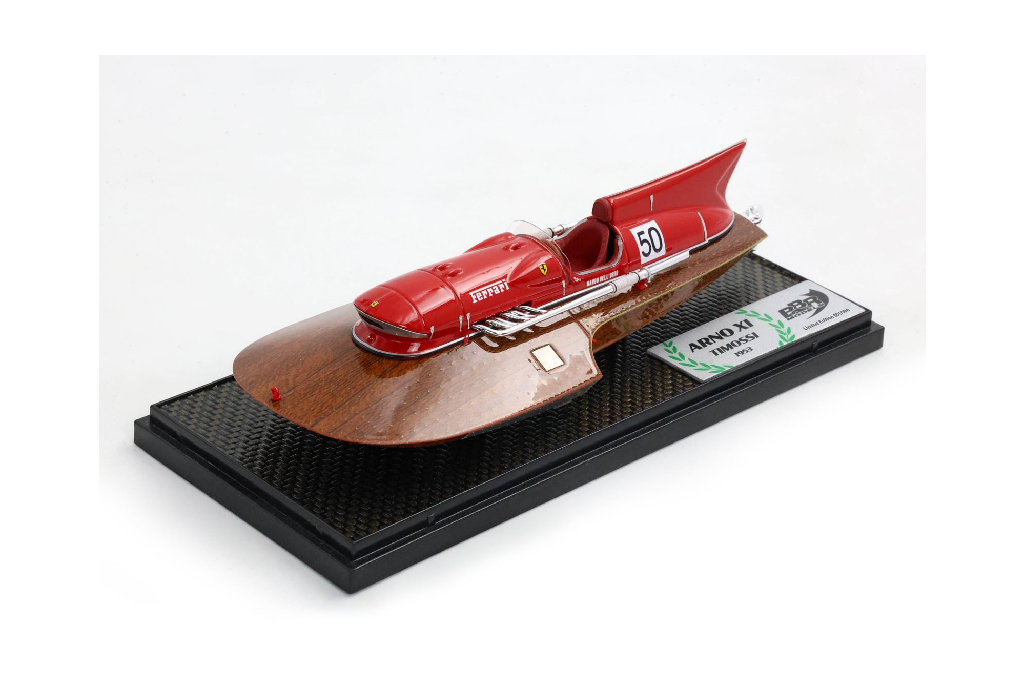 TIMOSSI FERRARI ARNO XI 1953 MOTORBOAT 1/43 SCALE NANDO DELL ORTO / ФЕРРАРИ ТИМОССИ АРНО КСИ 1953 МОТОРБОАТ 1 43 НАНДО ДЕЛЛ 1:43