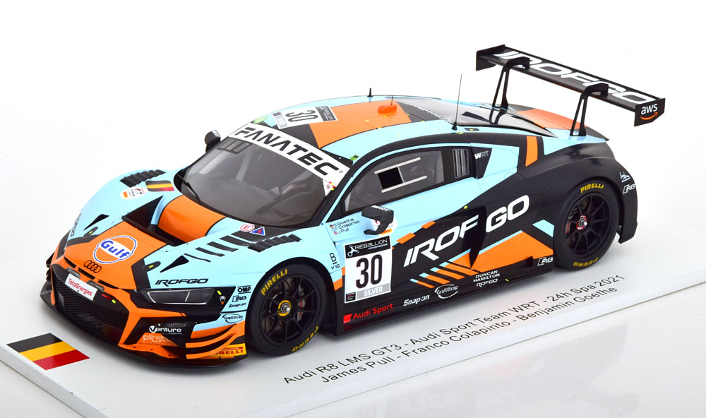AUDI R8 LMS GT3 NO 30 24H SPA 2021 GULF