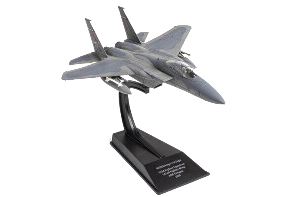 MCDONNELL DOUGLAS F-15C EAGLE 123D FIGHTER SQUADRON 142ND FIGHTER WING ANG OREGON 2005 (МОДЕЛЬ 206Г 16,5X24,7X6СМ)