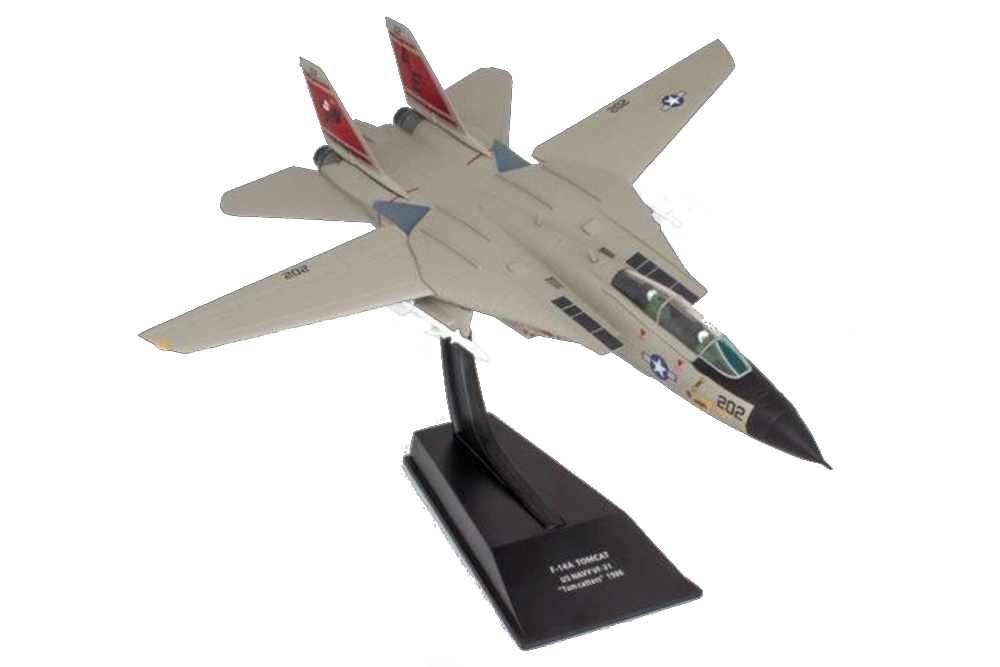 GRUMMAN F-14A TOMCAT US NAVY VF-31 TOM CATTERS 1986 (МОДЕЛЬ 210Г 16,5X24,7X6СМ)
