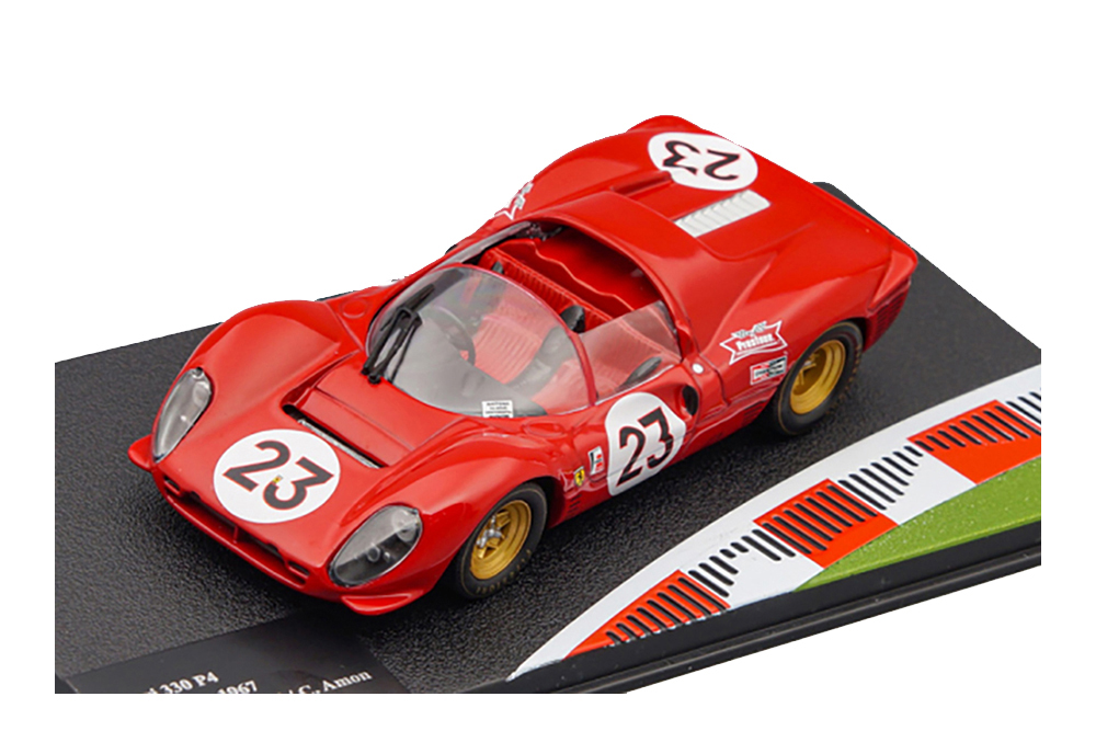FERRARI 330 P4 24H DAYTONA 1967 DRIVERS: L.BANDINI / C. AMON #23, FERRARI RACING COLLECTION 2, RED
