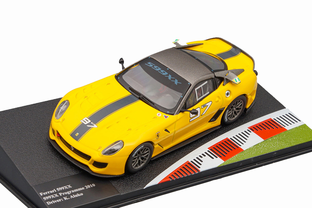 FERRARI 599XX 2010 YELLOW FERRARI RACING COLLECTION #4 / FERRARI 599XX 2010 ЖЕЛТАЯ ГОНОЧНАЯ КОЛЛЕКЦИЯ FERRARI #4