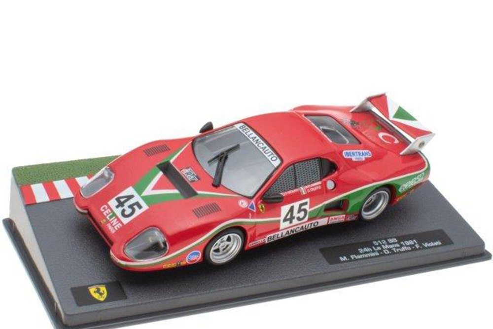 FERRARI 512 BB #45 FLAMMINI/TRUFFO/VIOLATI 24H LE MANS 1981