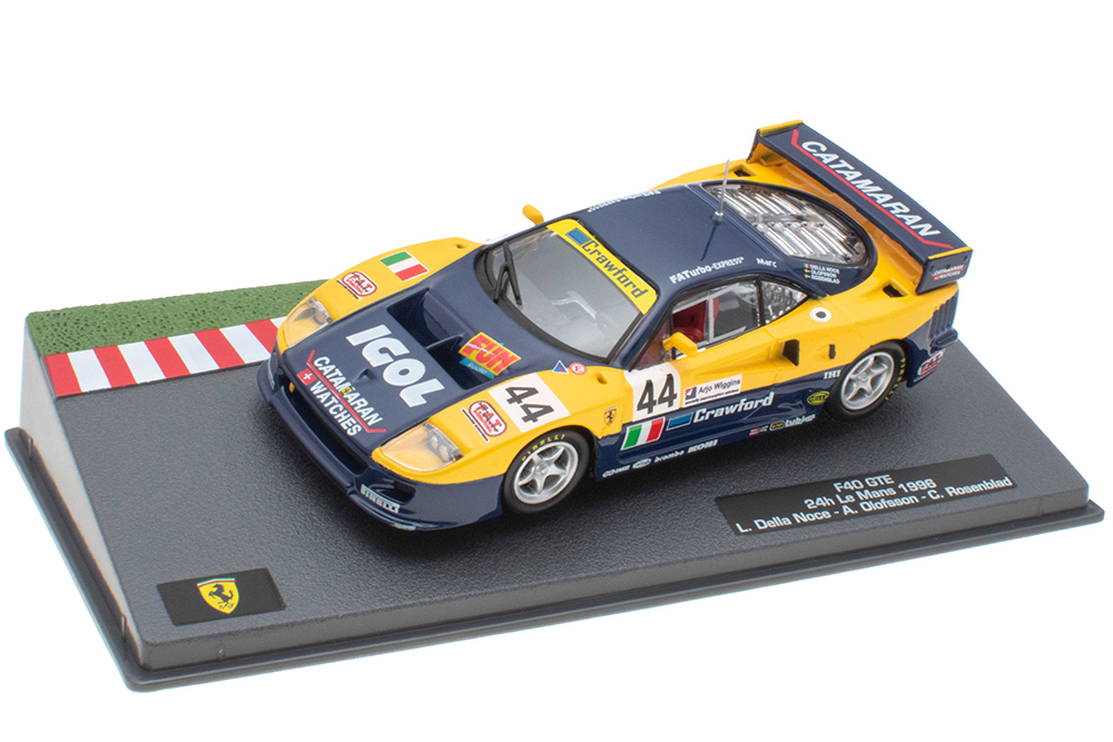 FERRARI F40 GTE #44 DELLA NOCE/OLOFSSON/ROSENBLAD LE MANS 1996