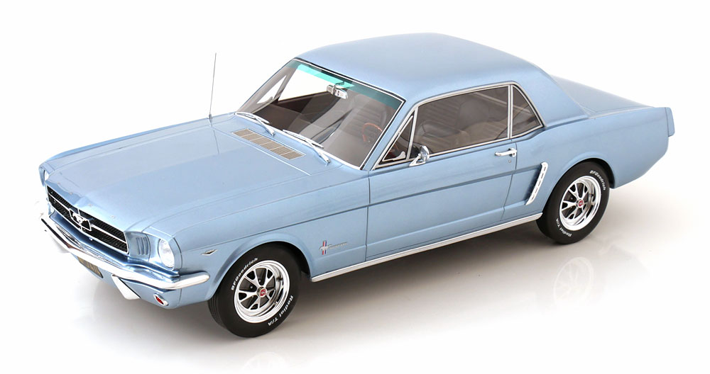 FORD MUSTANG V8 HARDTOP 1965 LIGHT BLUE METALLIC