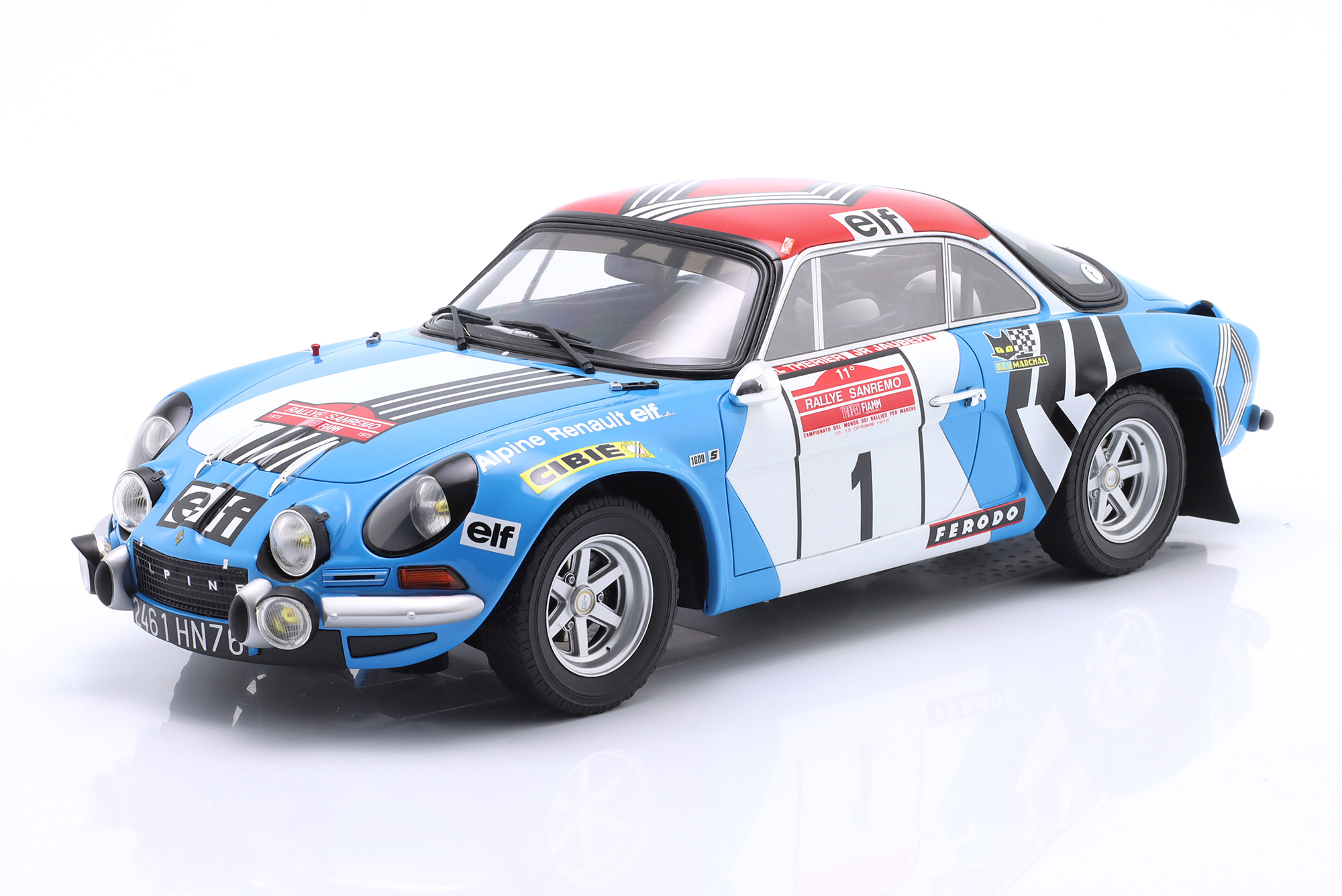 RENAULT A110 1800 NO 1 RALLY SAN REMO 1973