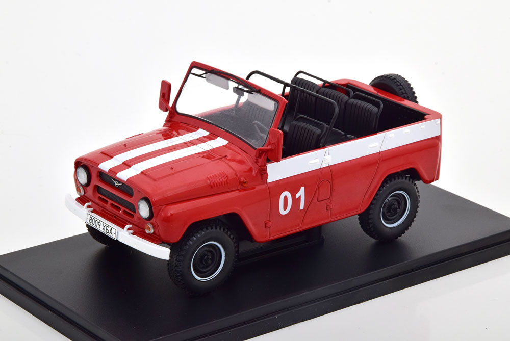 UAZ 469B FIRE ENGINE RED WHITE