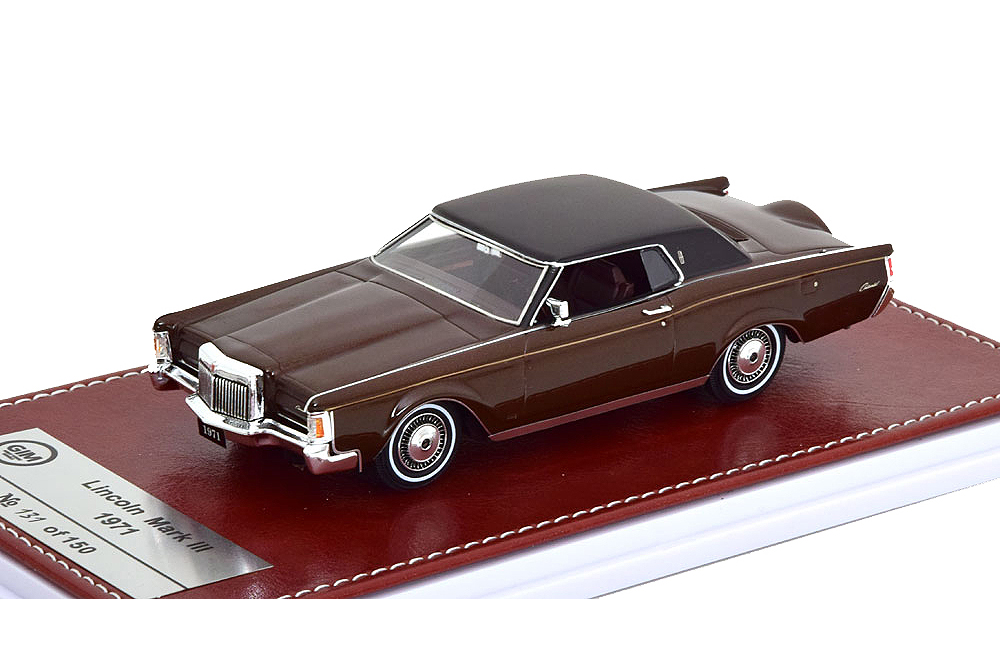 LINCOLN MARK III 1971 BROWN METALLIC/BLACK (LIMITED EDITION 150 PCS) / ЛИНКОЛЬН МАРК 3 КОРИЧНЕВЫЙ