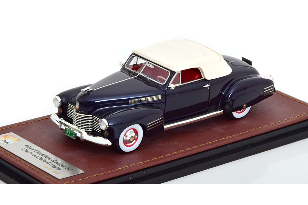 CADILLAC SERIES 62 CONVERTIBLE COUPE 1941 DARK BLUE METALLIC/WHITE ( LIMITED EDITION 80 PCS) / КАДИЛЛАК СЕРИЯ 62 СИНИЙ