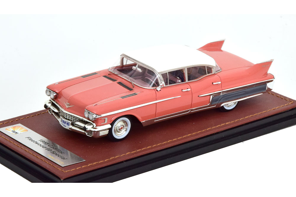CADILLAC FLEETWOOD 60 SPECIAL 1958 PINK/WHITE (LIMITED EDITION 199 PCS) / КАДИЛЛАК ФЛИТВУД 60 РОЗОВЫЙ