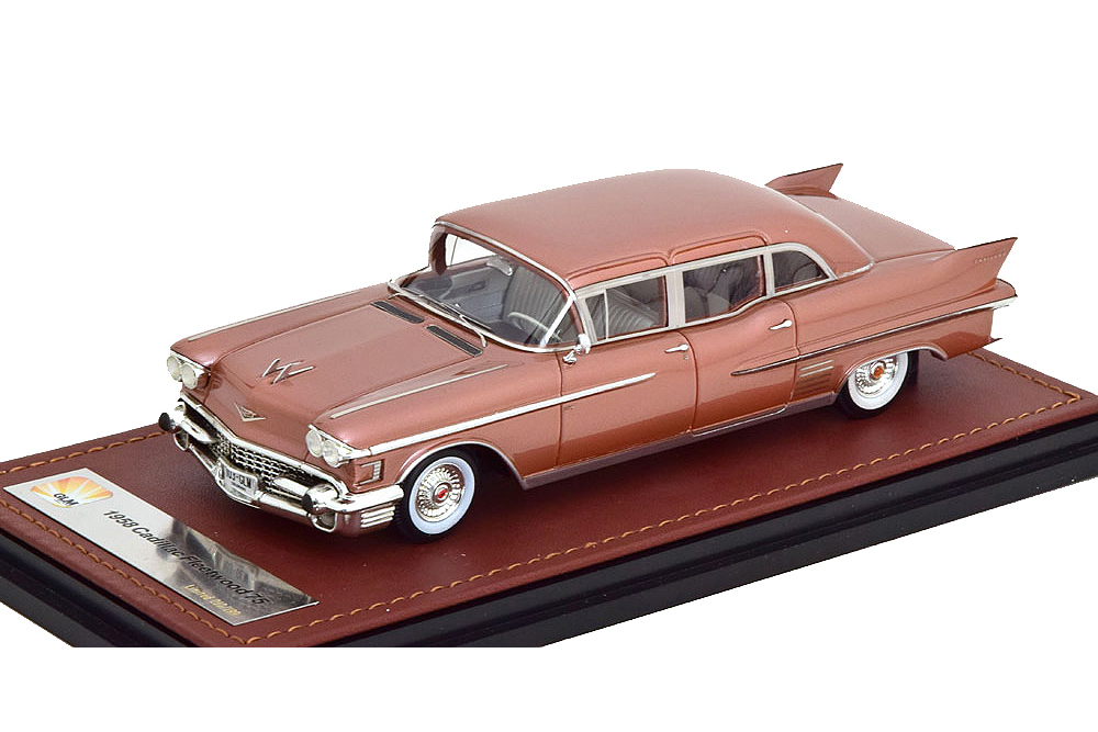 CADILLAC FLEETWOOD 75 SEDAN 1958 PINK METALLIC (LIMITED EDITION 199 PCS) / КАДИЛЛАК ФЛИТВУД 75 РОЗОВЫЙ