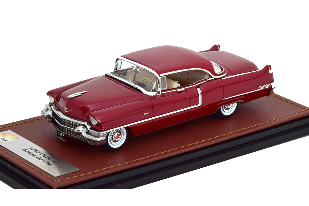 CADILLAC SEDAN DEVILLE 1956 DARK RED (LIMITED EDITION 100 PCS) / КАДИЛЛАК СЕДАН ДЕВИЛЬ КРАСНЫЙ
