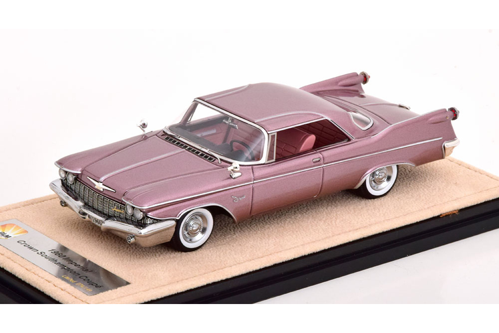 CHRYSLER IMPERIAL CUSTOM SOUTHAMPTON HARDTOP COUPE 1960 DUSK MAUVE METALLIC