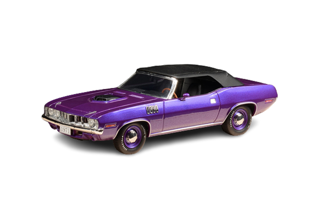 PLYMOUTH HEMI CUDA CONVERTIBLE (ЗАКРЫТЫЙ) 1971 VIOLET METALLIC