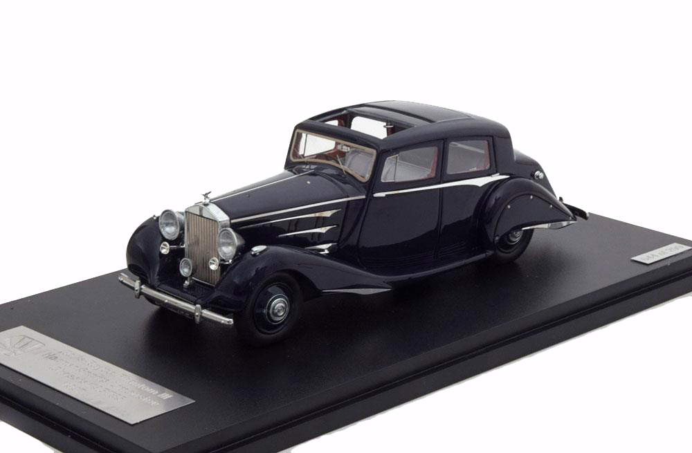 ROLLS-ROYCE PHANTOM III HOOPER SPORTS LIMOUSINE #3BT85 1937 BLUE