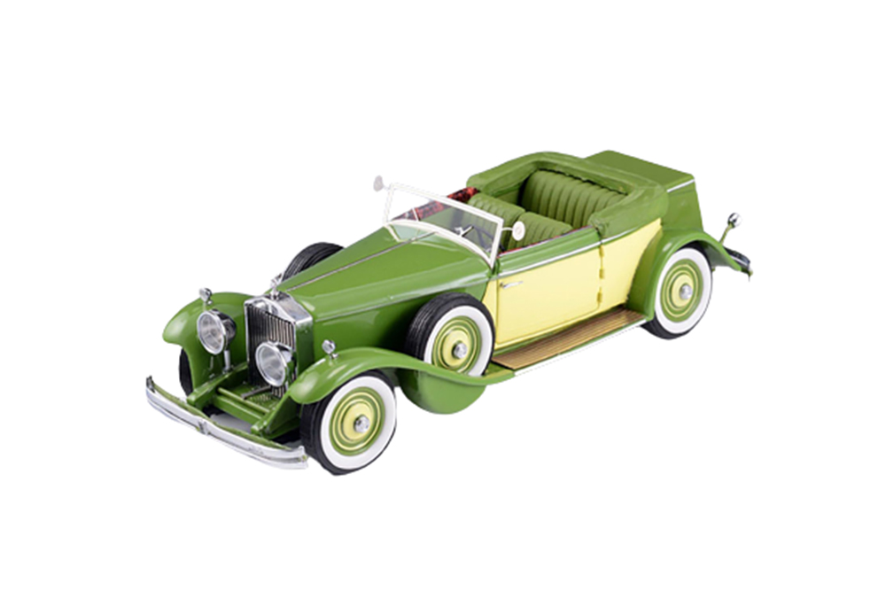 ROLLS-ROYCE PHANTOM II CROYDON VICTORIA BY BREWSTER 1932 GREEN/ YELLOW