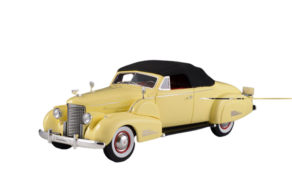 CADILLAC V16 CONVERTIBLE COUPE (CLOSED) 1938 YELLOW