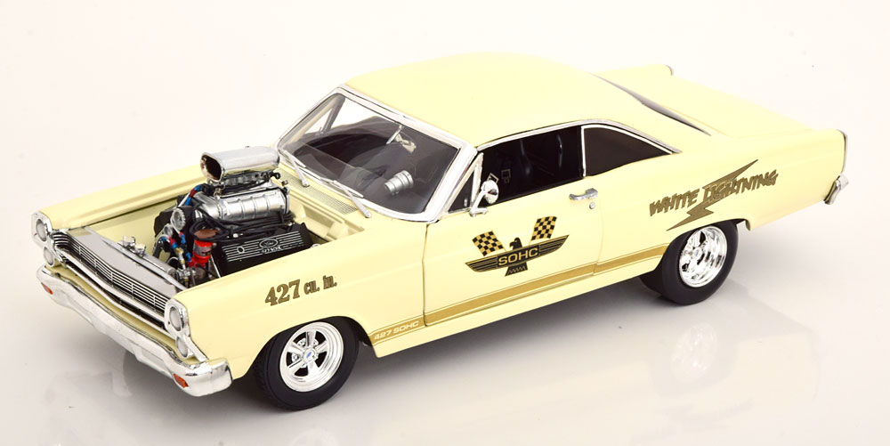 FORD FAIRLANE 427 SOHC WHITE LIGHTNING 1967 CREME-WHITE
