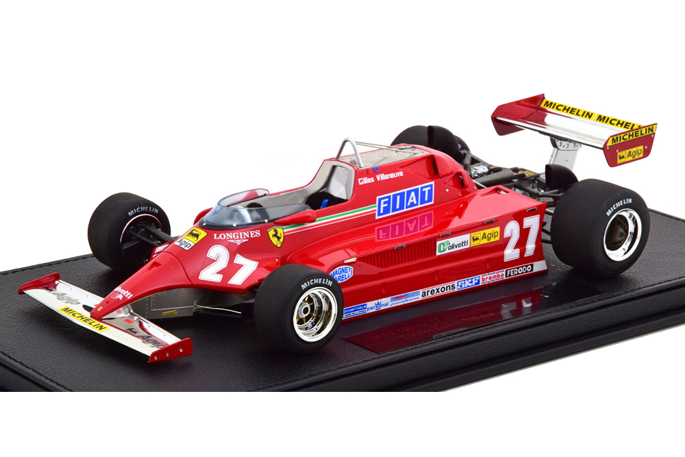 FERRARI 126 CK MIT VITRINE 1981 VILLENEUVE LIMITED EDITION 500 PCS.