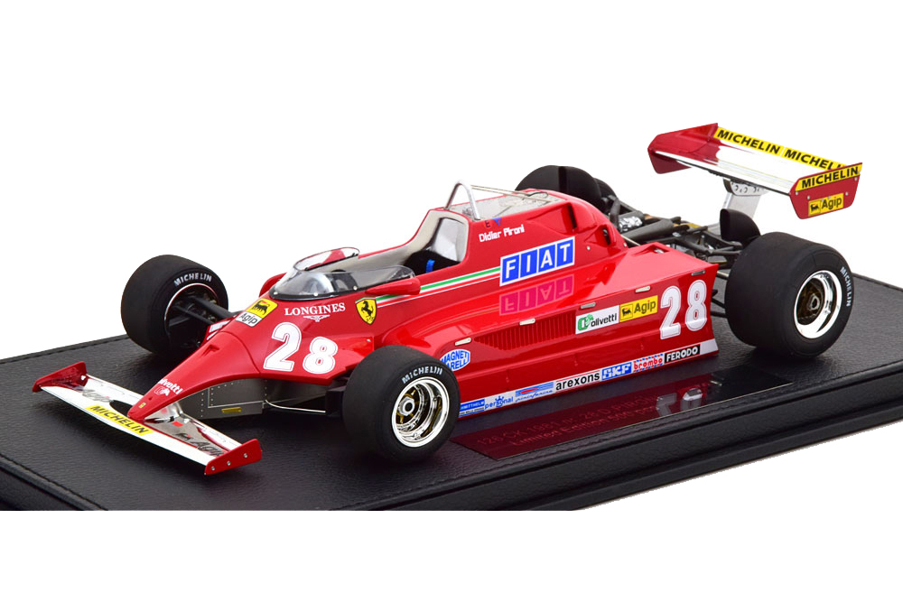 FERRARI 126 CK MIT VITRINE 1981 PIRONI LIMITED EDITION 500 PCS.