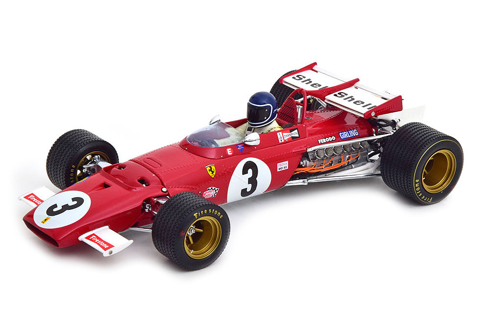 FERRARI 312 B GP MEXICO ICKX #3 1970 WITH PILOT