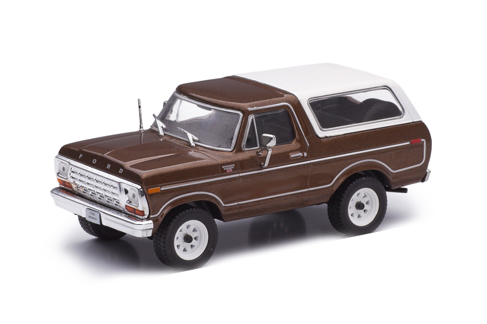 FORD BRONCO RANGER XLT 1978 КОРИЧНЕВЫЙ МЕТАЛЛИК С БЕЛЫМ