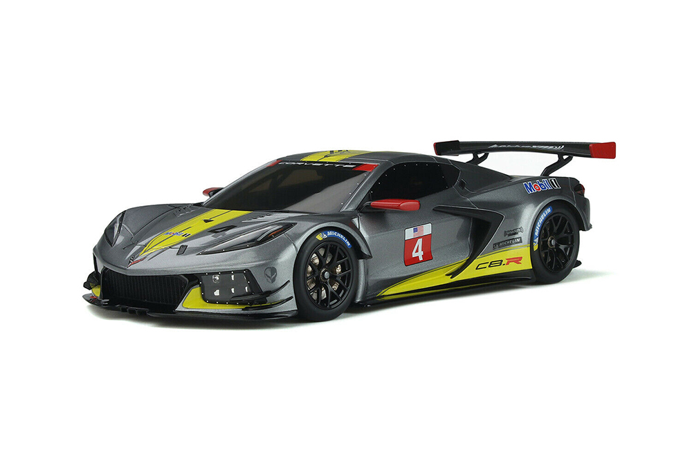CHEVROLET CORVETTE C8.R NO 4 PRESENTATION 2020 GREYMETALLIC YELLOW LIMITED EDITION 999 PCS