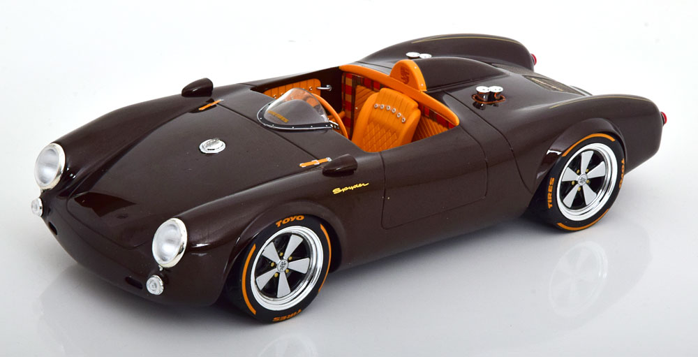 PORSCHE 550 SPIDER SLANG500 JONSIBAL 2019 DARKBROWN-METALLIC