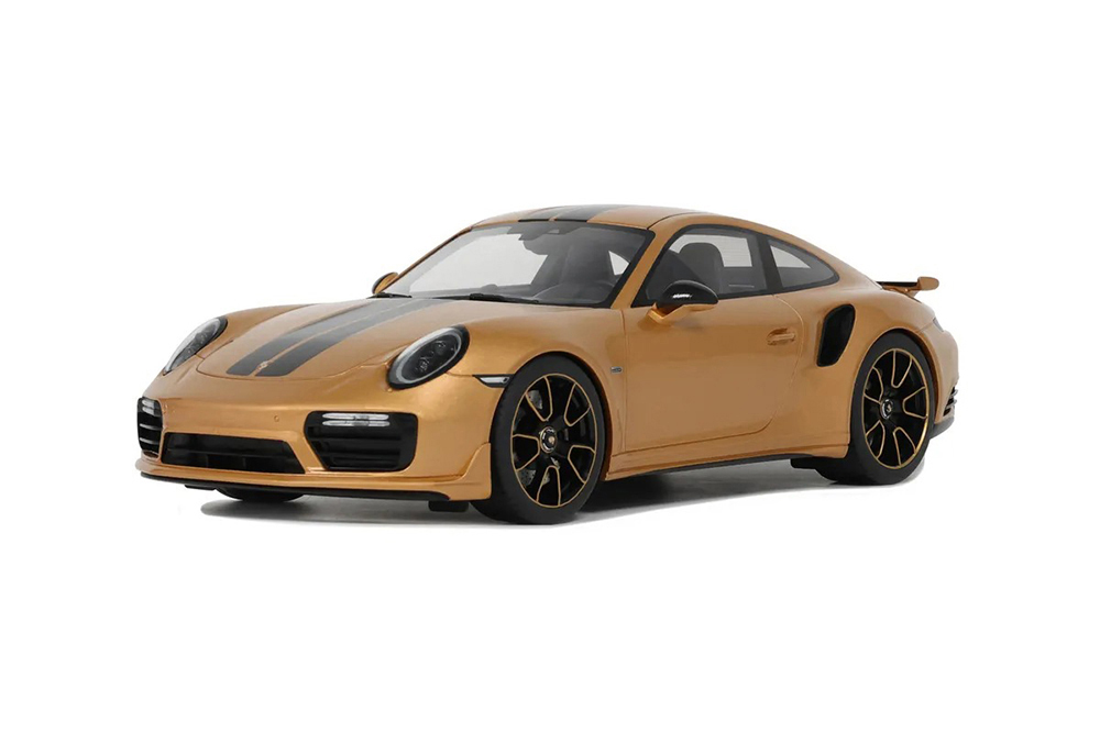 PORSCHE 911 (991/2) TURBO S EXCLUSIVE 2017 GOLDEN CARBON-GREY