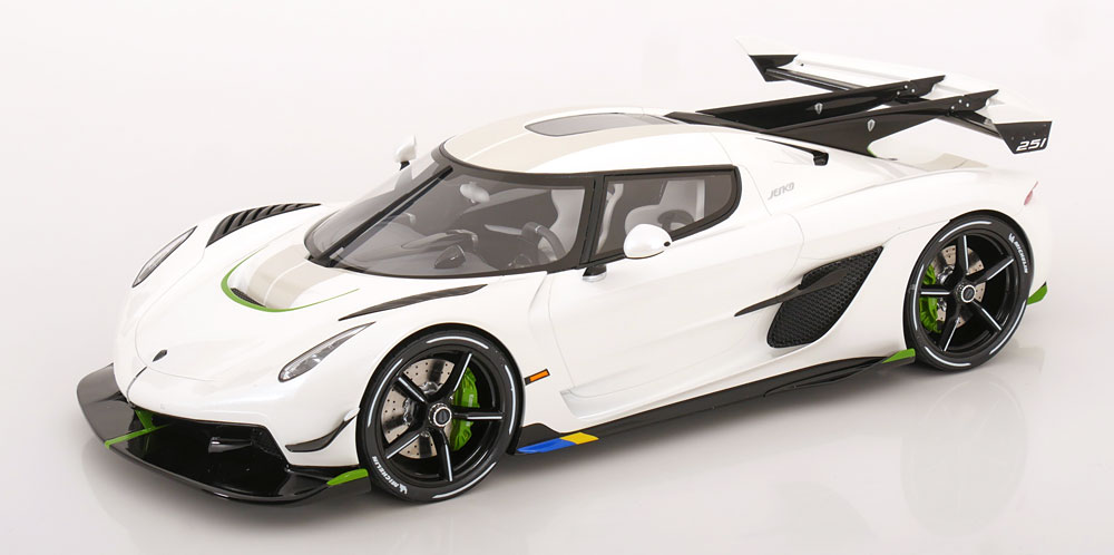 KOENIGSEGG JESKO 2019 WHITE METALLIC/BLACK