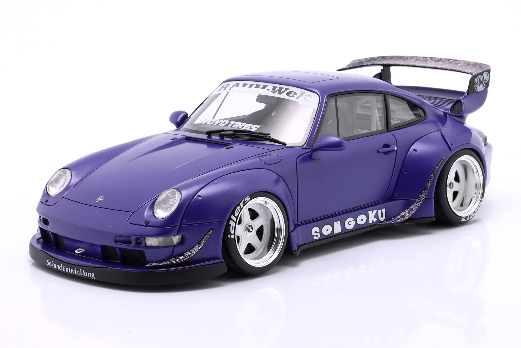 PORSCHE 911 (993) RWB RAUH-WELT SON GOKU YEAR 2024 PURPLE / ПОРШЕ 911 993 RWB RAUH-WELT СОН ГОКУ ФИОЛЕТОВЫЙ