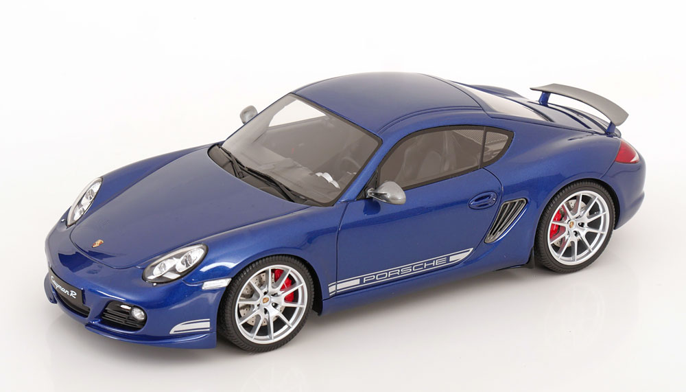 PORSCHE CAYMAN R 2012 BLUE METALLIC/WHITE
