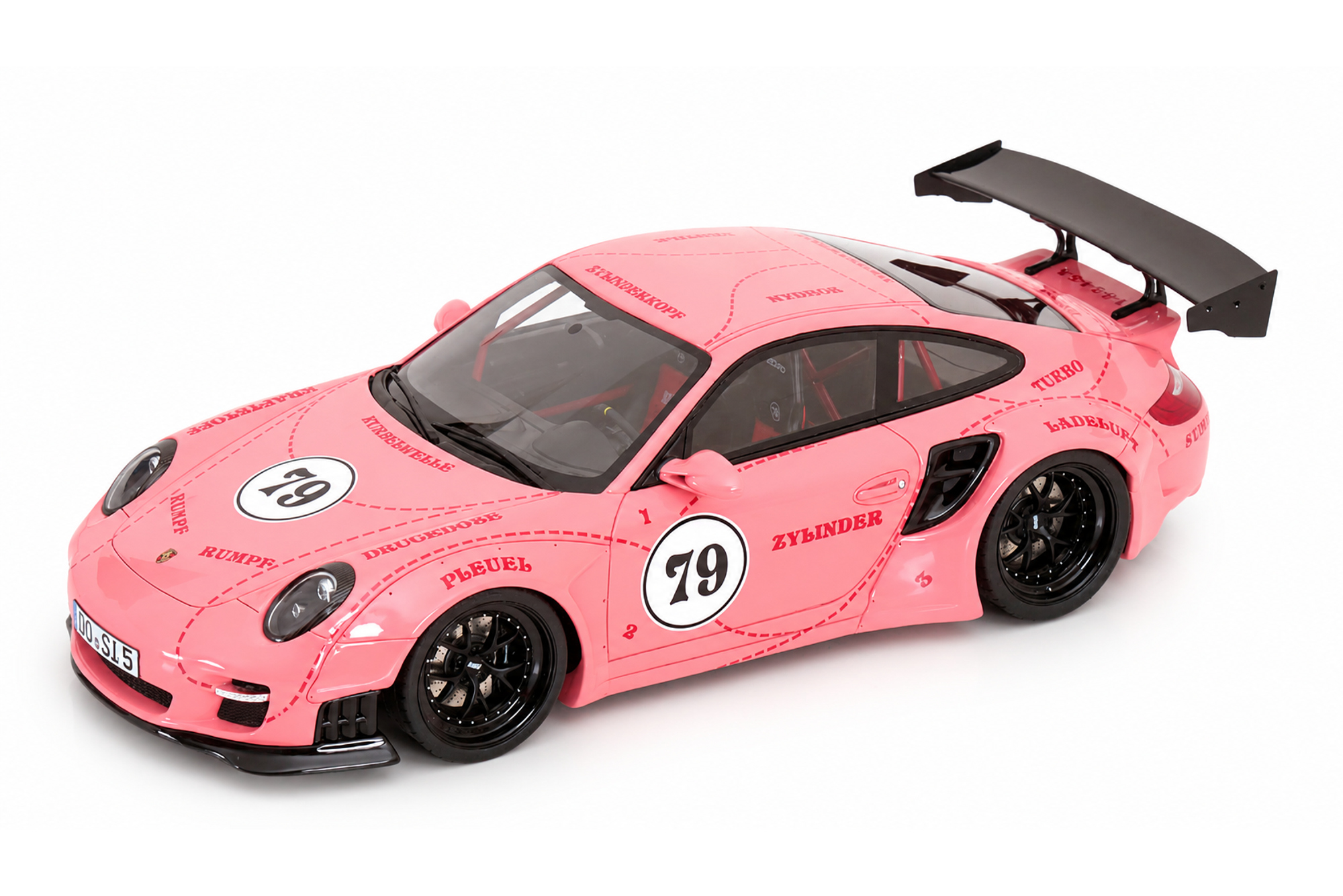 PORSCHE 911 (997) TURBO S LBWK BODY KIT PINK / ПОРШЕ 911 (997) ТУРБО S ОБВЕС LBWK РОЗОВЫЙ