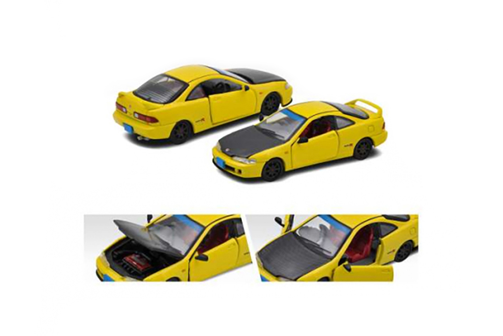 HONDA INTEGRA TYPE-R DC2, RACING YELLOW (ДЛИНА МОДЕЛИ 6-10 СМ)